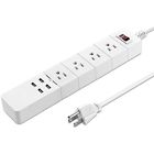 2100j 699927139469 Heavy Wall Chargers Duty Power Strip With Usb