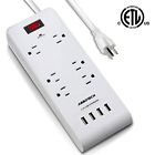 6a Power Strip Surge Protector 658759963741
