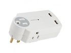 00786776182651 7003-20 Zoom Power Surge White Outlets Usb Ports