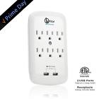 703201110 Oollww Multi Outlet Wall Mount Surge Protector Tap 695639574536