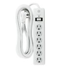 7426892036393 Power Strip Surge Protector Salidas Pies Seguros De