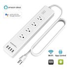750325757508 Wheswell New White Wifi Power Strip Smart Surge