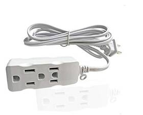 766630653176 3 Outlet Surge Protector Power Strip Input 2 Flat 2.7m/9ft