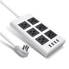 900j 8011513679906 Unbranded Usb Power Angle Plug Long Surge Protector