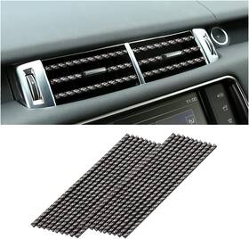 8sanlione 711181641240 20pcs Car Air Conditioner Decoration Strip Auto Vent Outlet Chrome Diy Trim