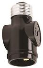 90-2449 Satco Products Keyless Current Tap Medium Base Brown 045923924491