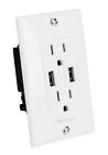 905-140 Steren Ac Wall Plate With Dual Usb Charging 7506250914133
