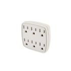 098765 987654 Unbranded Generic 6 Outlet Wall Tap Grounded Ac Power Adapter Grounding Electrical Receptacles Ul