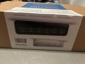 A8520 A-blue Power Strip With Cable Management Box Surge Protector 5 Outlets And 3 Usb Po