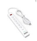 A2764 Anker Power Strip Surg Protector Port Outlets Usb Ports