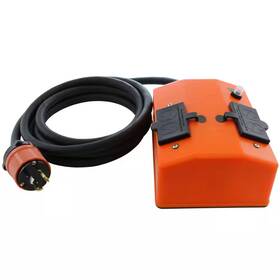 L5-20 Ac Works 445030649653 50 Ft. 20 Amp 3-prong Locking Plug To Pdu Outlet Box Gfci And Breakers W
