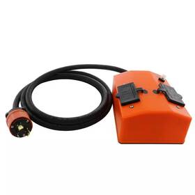 L5-30 Ac Works 744759721457 25 Ft. 3-prong Locking Plug To Pdu Outlet Box Gfci And Breaker With 4 Ou