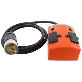 Ss2pdu-010 Ac Works 10ft 50a 125/250v Ss2-50p/ Cs6365 Plug To 5-20 Pdu Outlet Box Gfci And Breakers