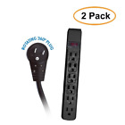 Acl-372079 Acl Feet Surge Protector Flat Rotating Plug Outlet 663647372079