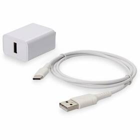 Usac2usbc5v18a1mw-aa Addon Wall Charger 1x Usb-a 5v 1.8a With 3ft Usb A Male To C 2.0 Cable Wh