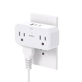 Ad305 Addtam Cruise Ship Essentials Travel Power Strip - No Surge Protector Approv