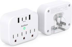 Ad3wc2z Addtam Cruise Ship Essentials - Approved Power Strip Non Surge White