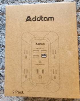 B092v13fvd Addtam 5 Outlet Usb Wall Charger Surge Protector Extender With 4 Ports