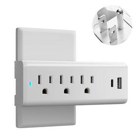 Aps-la-7a-28 Adoreen Surge Protector Outlet Extender Wall Tap Adapter 3 Ac Multi-outlet Power Str