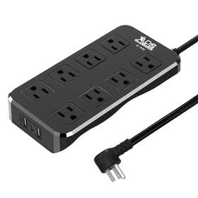 Ahfiwaso 313112465408 6ft Ipx6 Waterproof Surge Protector Power Strip Outdoor Extension Cord With 8 Wi
