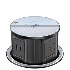 Ahfiwaso 445008943950 6 Ft. 4-outlet 4.7 Inch Pop Up Power Strip In Black With 15-watt Wireless Charger Ahfiwaso 445008943950 6 Ft. 4-outlet 4.7 Inch Pop Up Power Strip In Black With 15-watt Wireless Charger