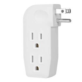 Aizzkry 782911503558 3 Way Vertical Outlet Wall Tap Splitter Extender With Prong Plug For