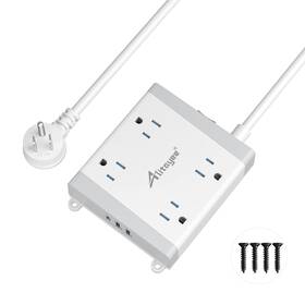 A-714 Alitayee Mountable Surge Protector Power Strip Wall Mount With 4 Outlets