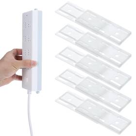 8eypnv7m Alrhso 744655 1 10 Pcs Socket Holder Adhesive Punch Free Power Stirp Kit Plug White