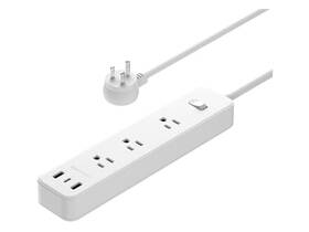 Amazon Basics 840095899802 Amazonbasics 5ft 3 Outlet Usb Port Power Strip Extension Cord