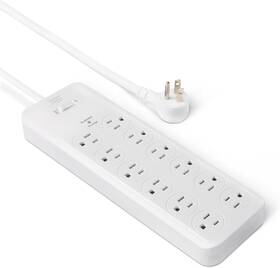As-12sx-d00 Amazon Basics Surge Protector Power Strip 12-outlet 4000 Joules 8ft Extension