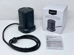 Sma907 Amazonbasics Amazon Basics Rectangular Power Strip Tower Surge Protector 1080j 9 Outlet Usb