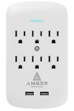 Amber Protection 860011859727 6-outlet-surge Surge Protector 2024