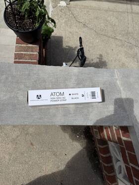 American Lighting Atom-120v-10-wh Atom 120v Ac Power Strip 10 Inch