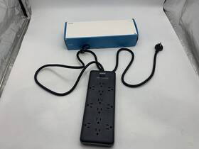 A9191 Anker Power Strip Surge Protector 2 4000 Joules 1875w 6ft Cord - Black