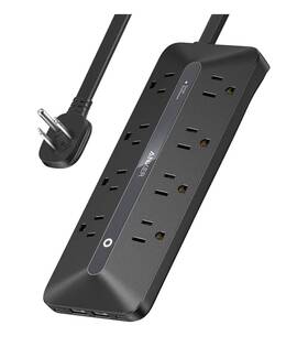 A91f4111 Anker Power Strip With Multiple Outlets 8ac 2 Usb A C Ports For 35w 5ft