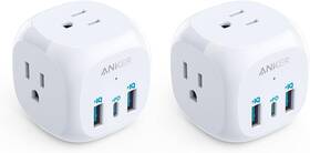 A9231 Anker 2 Pack Usb C Outlet Extender 321 With 3 Outlets And 20w U
