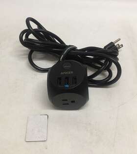 Aka2763124 Anker Usb Travel Power Strip 3 Charger Ports Outlets Charging Station