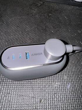 Aka9125 Anker Ganprime 65w Charging Station 5-in-1 Usb C Power Strip For Travel 3ft Cord