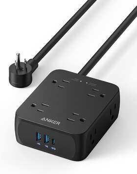 Aka9183 Anker Power Strip 8 Outlet Extender 2xusb A &usb-c Port Surge Protector For Home