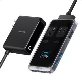 Aka91b2 Anker Prime Charging Station 240w 8-in-1 Usb C Power Strip 2-ac Ports Wifi