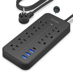 1700 Aociwe 796784581919 Power Strip Surge Protector 8 Outlets And 3 Usb Ports 1 Usbc Port Joules 6