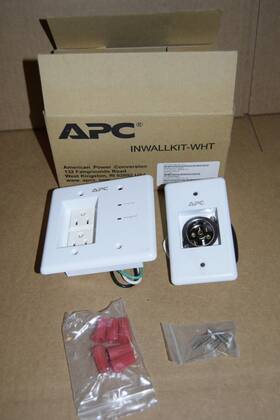 Apc 731304266891 Inwallkit Schneider Electric Av In-wall Power Filter And Connection Kit White