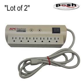 Pert7 Apc Lot Of 2 Surgearrest 7-outlet 120v Surge Protectors