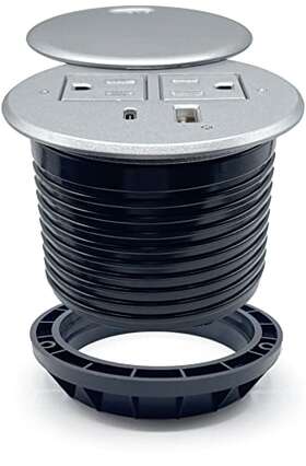 Apexdesk 835712007944 Desktop Power Grommet With 2x Ac Outlets 1x Usb-c And Usb-a