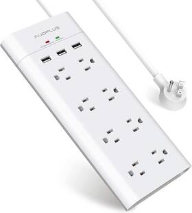 Sj860-uw Auoplus Power Strip With Usb Surge Protector 8 Outlets And 3 Ports 6f