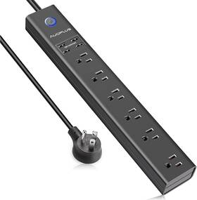 Sn660-4u Auoplus Surge Protector Power Strip With Usb 10ft Outlet 6 And 4