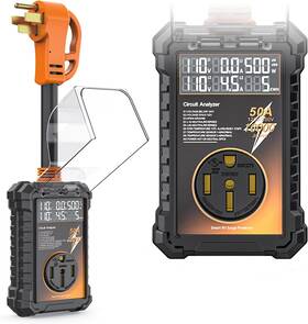 Kye2378 Autozen Rv Surge Protector 50 Amp 16000 Joules Guard Protection With Waterproof C
