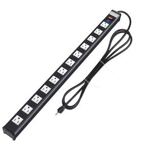 Axtra 756708609099 12-outlet Surge Protector Power Strip 9-foot Heavy-duty Cord 450 Joules 15