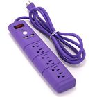 B01959now2 Office Style Outlet Surge Protector With Dual Usb Ports And