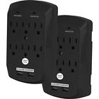 B2-6s900j2usb-blk Office Style Outlet Surge Protector Wall Adapter Black 811691022604
